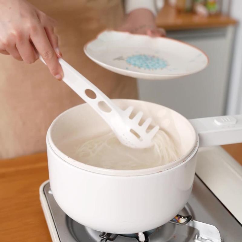 Noodle Spaghetti-Ladle Slot Spoon Food Grade Plastic Colander Kitchen Gadget Gift for Cooking Lover Easy Use Clean Tool