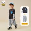 Snoopy Boys' Faux Two-Piece Long-Sleeve T-Shirt