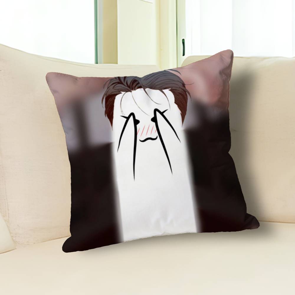 Lightsaber BL Manhwa Pillow Cases for Bedroom Living Room Sofa Home Decor Polyester Cushion Cover with Zipper