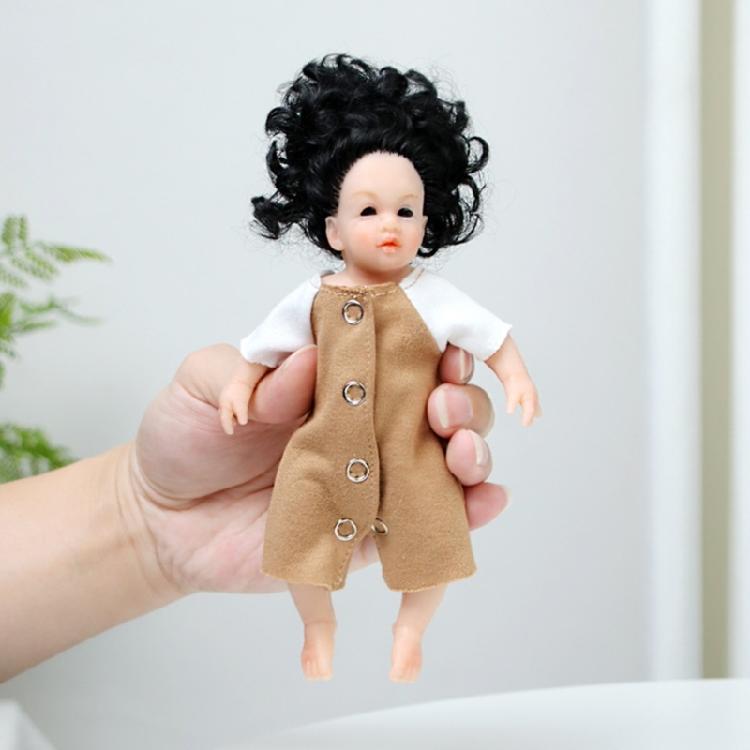7’’ Handheld Reborns Doll Life Like Baby Girl Doll Parenting Game Doll Nursery Room Decors Reborns Doll