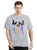 Mens Clothing Colorful Butterfly Petal Oversized Tshirt Short Sleeve Round Cotton Tshirt Cute Graphic Fitness T Shirt Female
