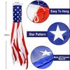 American Flag with Light Weatherproof Wind Flag Independence Day Polyester Patriotic Outdoor Display for Gardens Porches