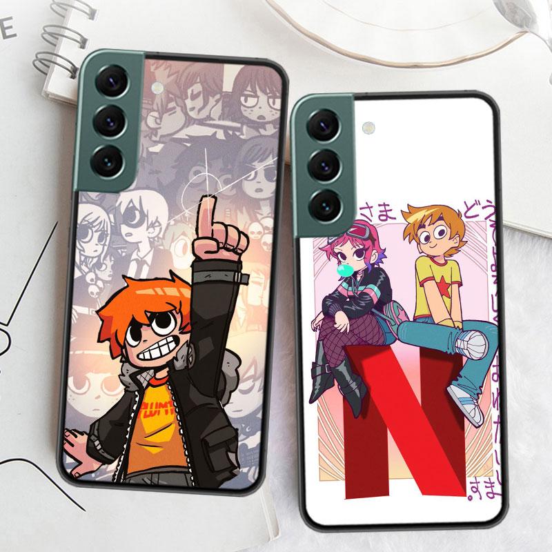Scott Pilgrim Anime Phone Case For Samsung Galaxy S22 S25 Ultra S21 S10 Plus S26 Edge S20 S23 S24 FE Cover Silicone Soft TPU