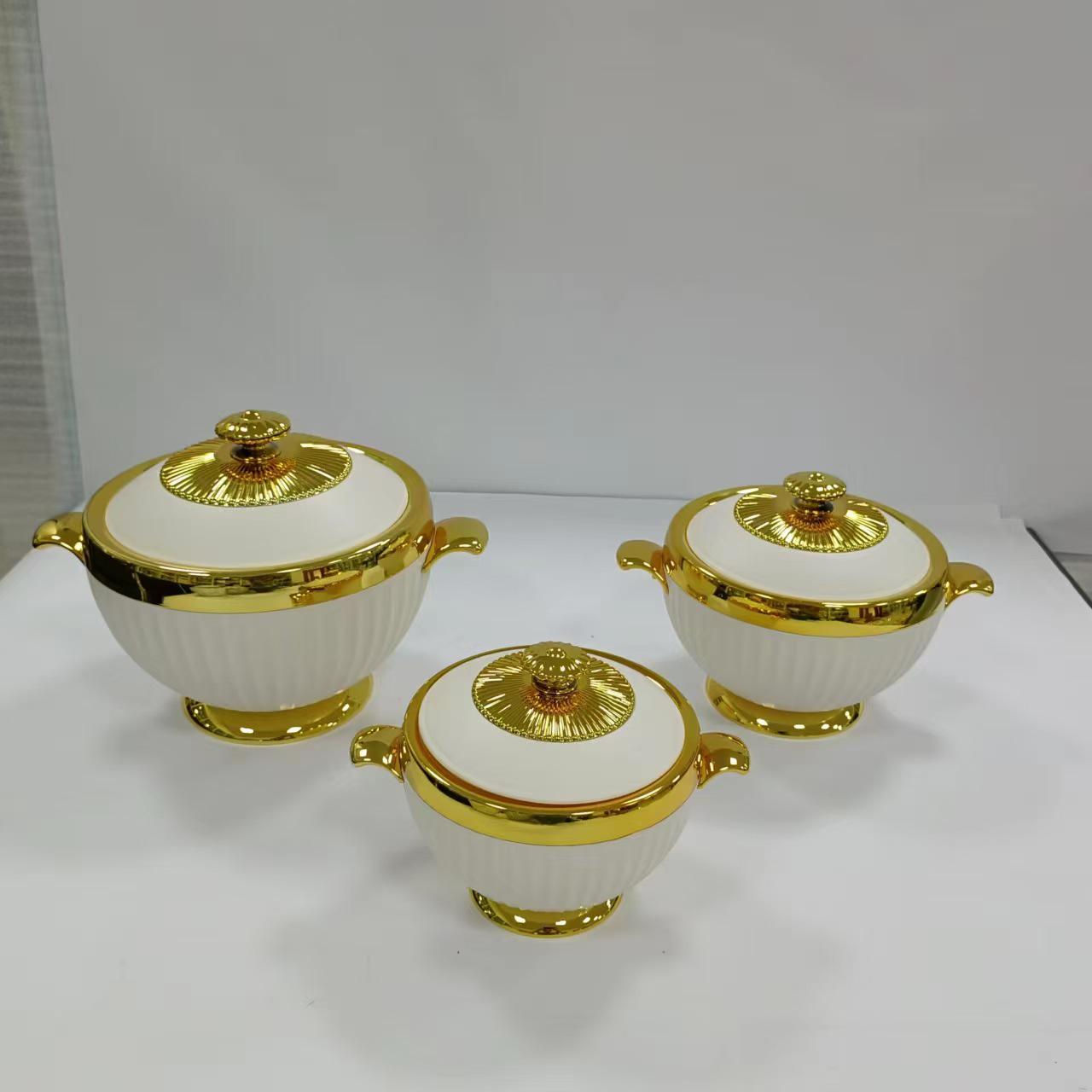 

3-Piece Insulated Food Warmer Set (1.2L, 1.8L, 3.2L) 1.2L+1.8L+3.2L