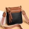 Vertikale Umhänge-Crossbody-Tasche mit mehreren Fächern und breitem Riemen