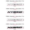 3D ABS Car Letter Logo Sticker Tail Bumper Badge Auto Rear Trunk Emblem Decals Accessories For Lexus SUPER SPORT HYBRID