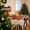 Weihnachts-Samt-Stuhl-Schleifen Krawatten Stuhllehnen-Bänder Schärpen Set für Hochzeiten und Veranstaltungen zur Verschönerung der Veranstaltungsorte