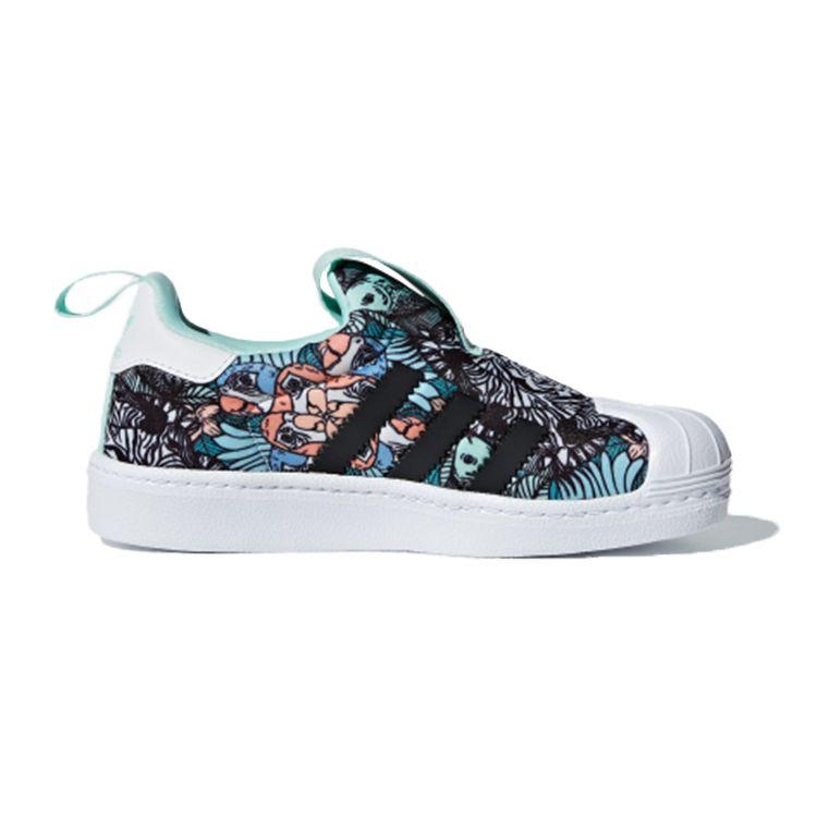 Adidas Originals Superstar 360 Low Top Sneakers Kids Sneakers Green Black B75607