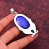 Blue Sapphire Gemstone Pendant : 925 Sterling Silver Handmade Jewelry Pendant