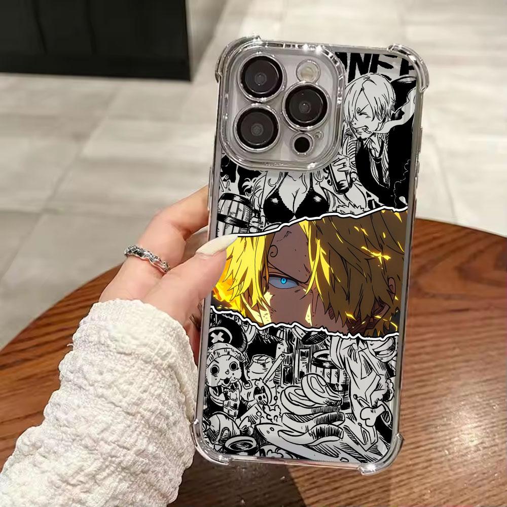 Japan Anime Hot One Pieces Soft Funda For iPhone 17 Pro 16 15 14 13 12 11 Pro Max Case 17 Plus 17E 16E 17Air Silicon Phone Cover