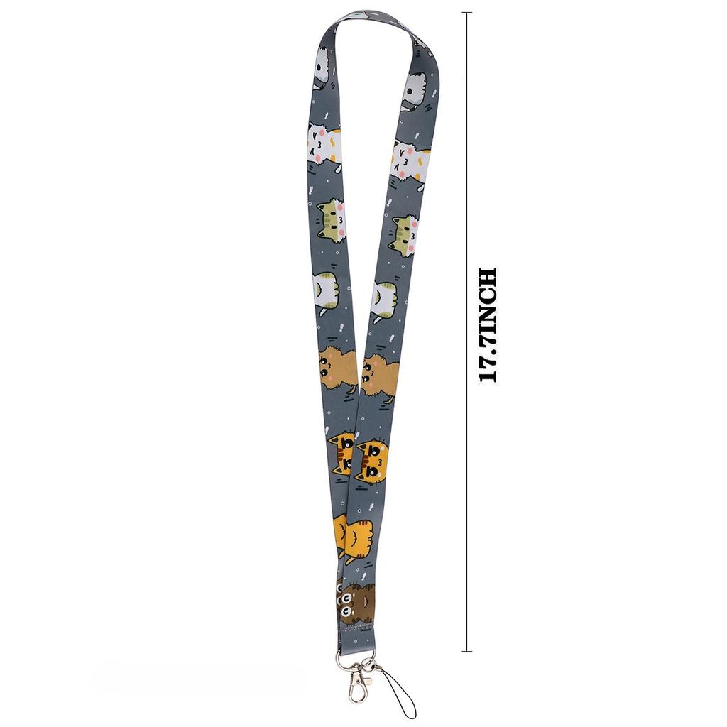 Cartoon Cute Cat Mobile Phone Lanyard Card Holder Bus Card Student Card Work ID Hard Shell Multifunctional Protective Cover