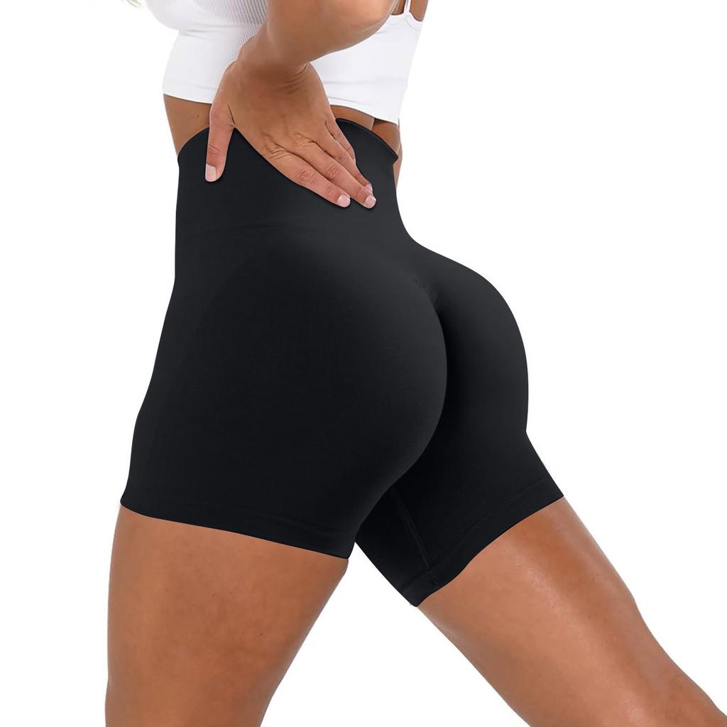 Workout Butt Lifting Shorts For Women High Waisted Seamless Gym Yoga Booty Shorts
