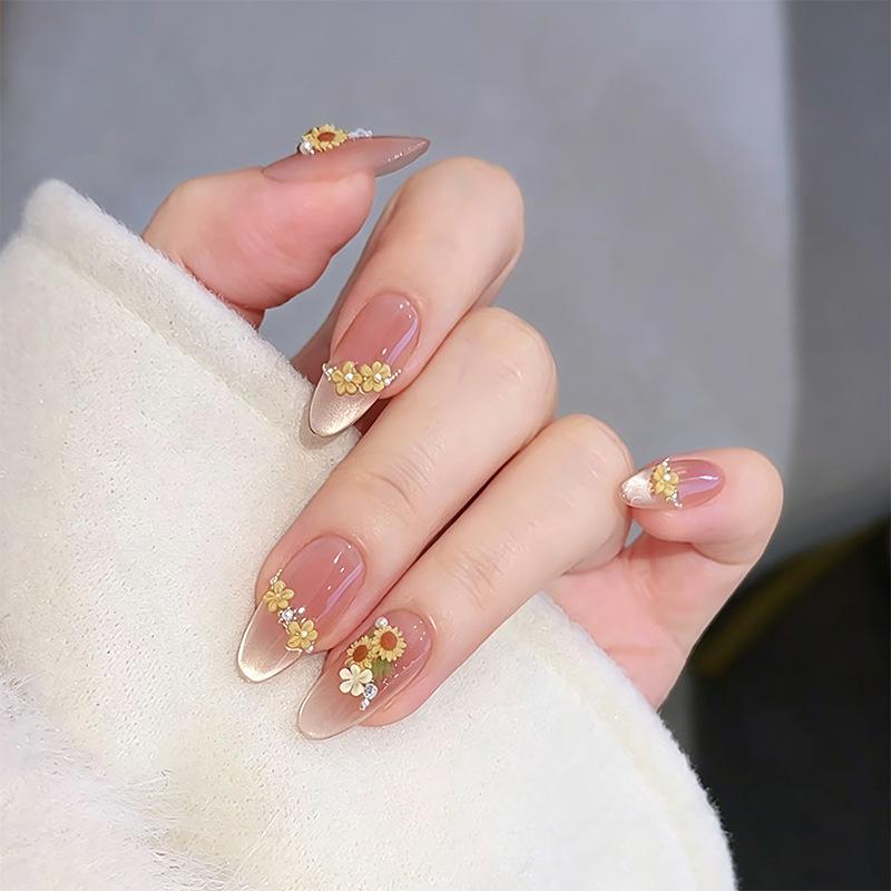 Wearable Sweet Cute High-End Handmade Nail Art Tips False Nails