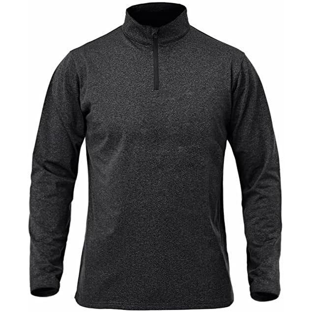 Suéter Esportivo Térmico de Primavera Outono Masculino Tops com Zíper Respirável Academia Corrida Camiseta Pulôver Roupa Ativa Masculina