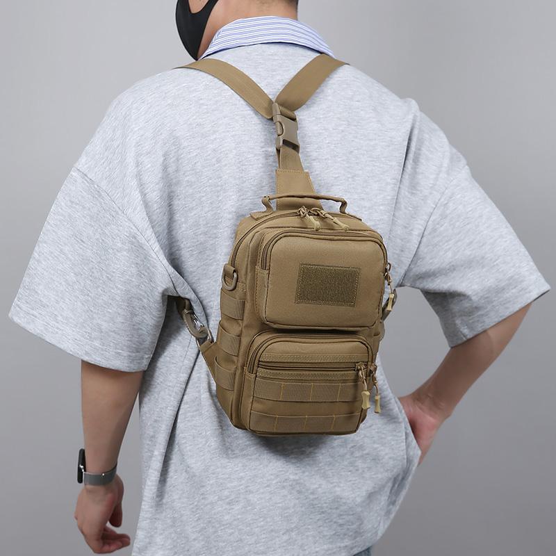 Men's Fishing Bag Tactical Chest Bags Cycling Shoulder Sling Bags Crossbody Handbag Durable Travel Camping Hiking Fanny Pack