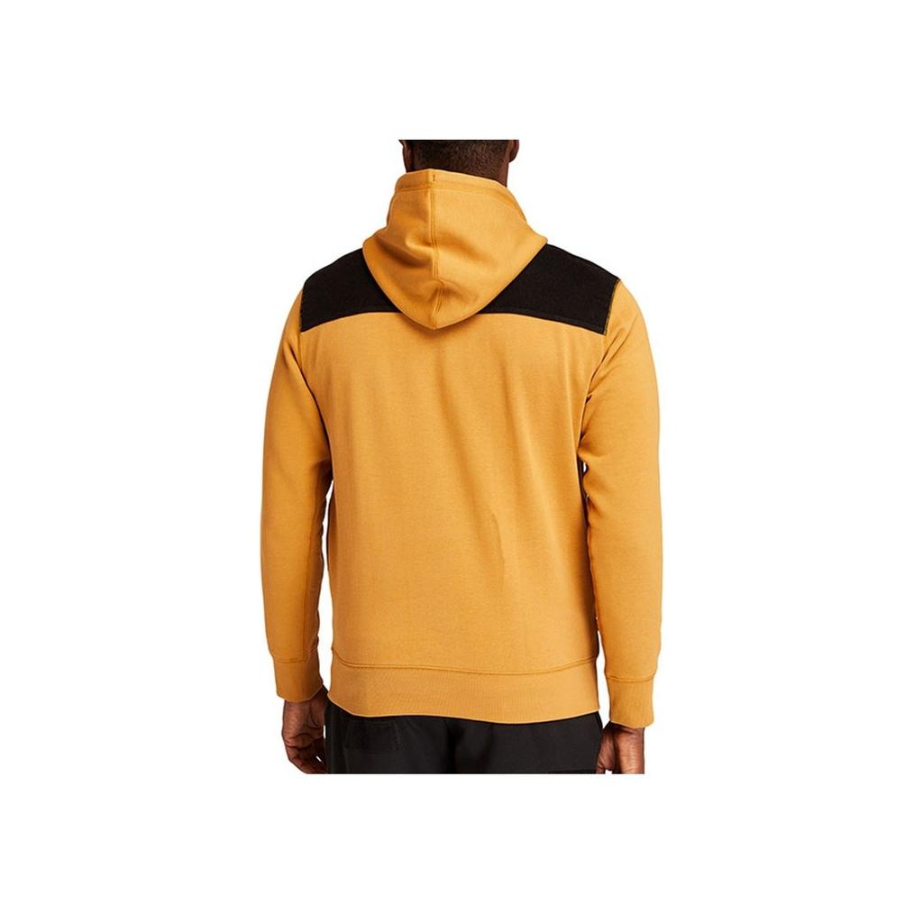 Timberland Corduroy Color Block Fleece Lined Hoodie Men hoodies Wheat A25GX-P47