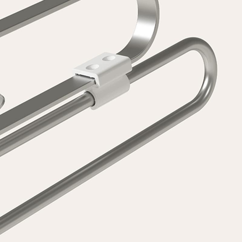 Expandable Clothing Rack Pull Down Garment Hanger System Space Saving Wardrobe Organiser Stainless Steel Iron