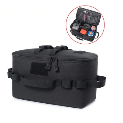 Camp MOLLE Pouch Outdoor Camping Storage Bag Basket Gas Stove Canister Pot Carry Bag Sack Picnic Bag Cookware Utensils Organizer