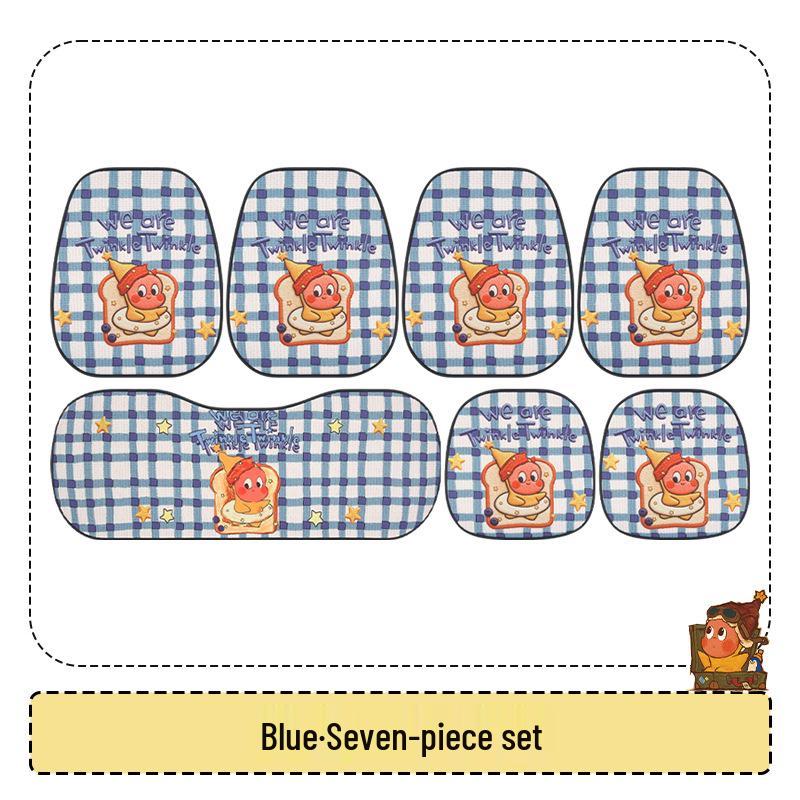 Cute Female Cartoon Car Seat Cushion for Xiaopeng MONA M03/P7/G6/G7/G3 - All Seasons