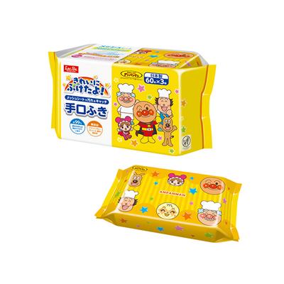 LEC Lek Anpanman Μαντηλάκι Στόματος Χεριού Υγρό Μαντηλάκι (60 φύλλα x 3)