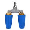 Pressure Washer Double Turbine Nozzle 1/4 Inch Stainless Steel 4000psi Double Rotating Turbo Nozzle