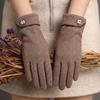 Women's Windproof Touchscreen Rabbit Fur Gloves for Cycling
