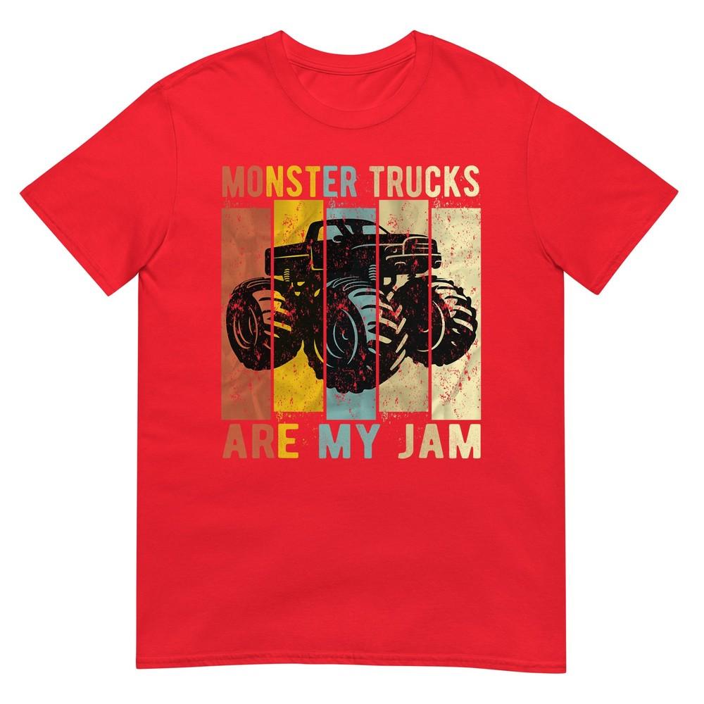 Monster Trucks Are My Jam Vintage Retro Monster Truck Tshirt Small S