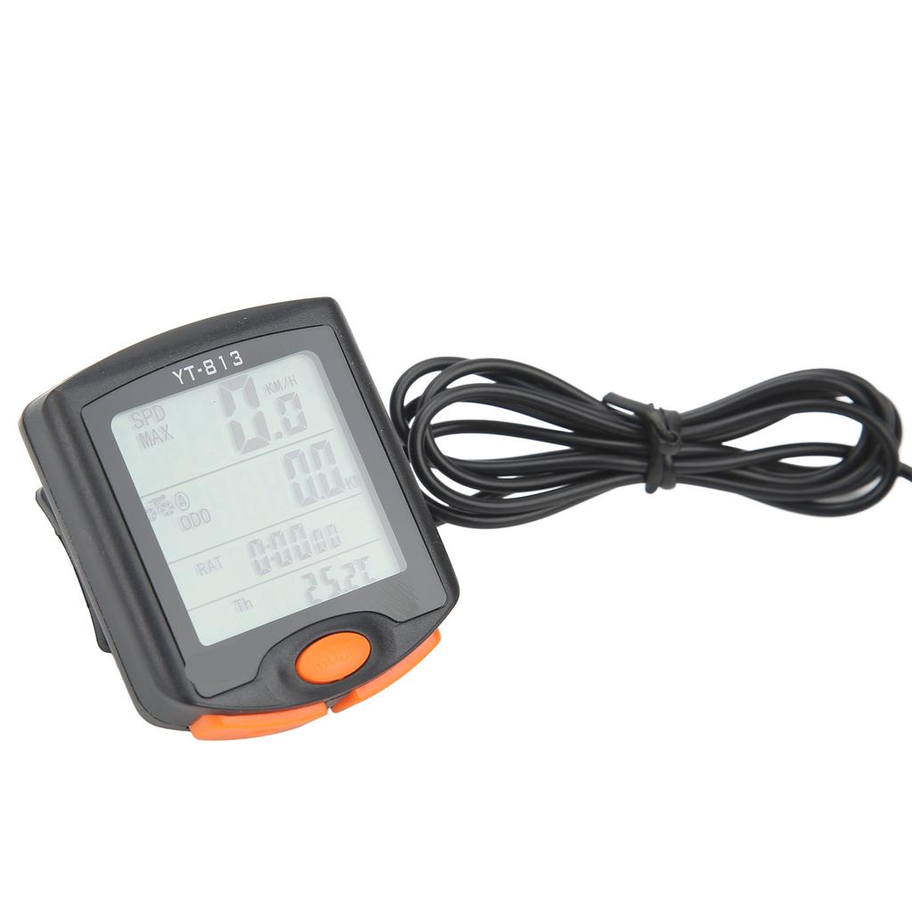 Bike Computer Wired Waterproof Cycling Computer Metric Inch Units Multifunction Bike Speedometer