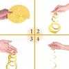 6 Stück/Set Pastellfarbene Hängende Spiralen Partydekorationen, Plastik Geburtstag Girlanden Cocomelon Hochzeit Osterfeier