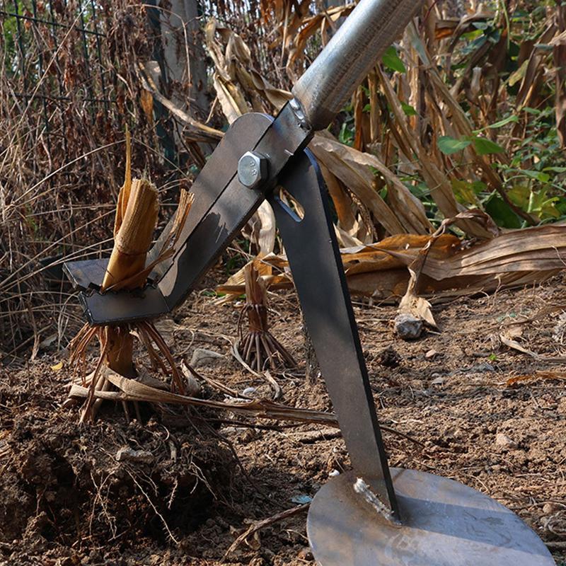 Removal Of Corn Stalks And Soybean Root Heavy-Duty Root Remover Garden Tool Designed For Efficient Manual Plant Root
