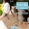 Tote Woven Large A4 Can Be Carried by Over the or As a Shoulder Cute and Perfect for or As a Khaki NICOLE&DORIS Women's Bag, Bag, Capacity, Size,