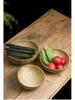 Multi-Purpose Bamboo Weaving Basket for Washing, Draining, and Storing Vegetables, Fruits, Rice, and Steamed Buns