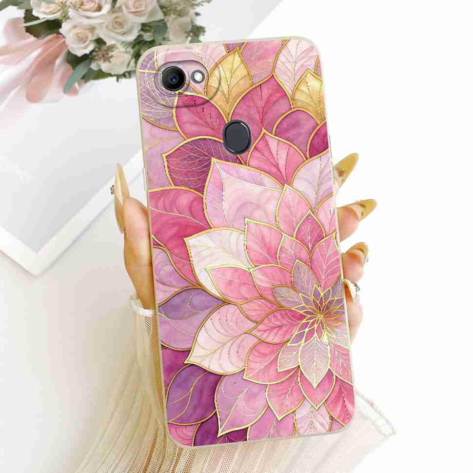 Beautiful Flowers Case For Oppo F7 Case CPH1819 CPH1821 Soft Silicone Fundas Phone Cases For Oppo F7 F 7 4G Cover Fundas