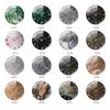 CC127-142 Luxurious Round Marble Wall Clock, 3D Creative Acrylic Design for Home Decor