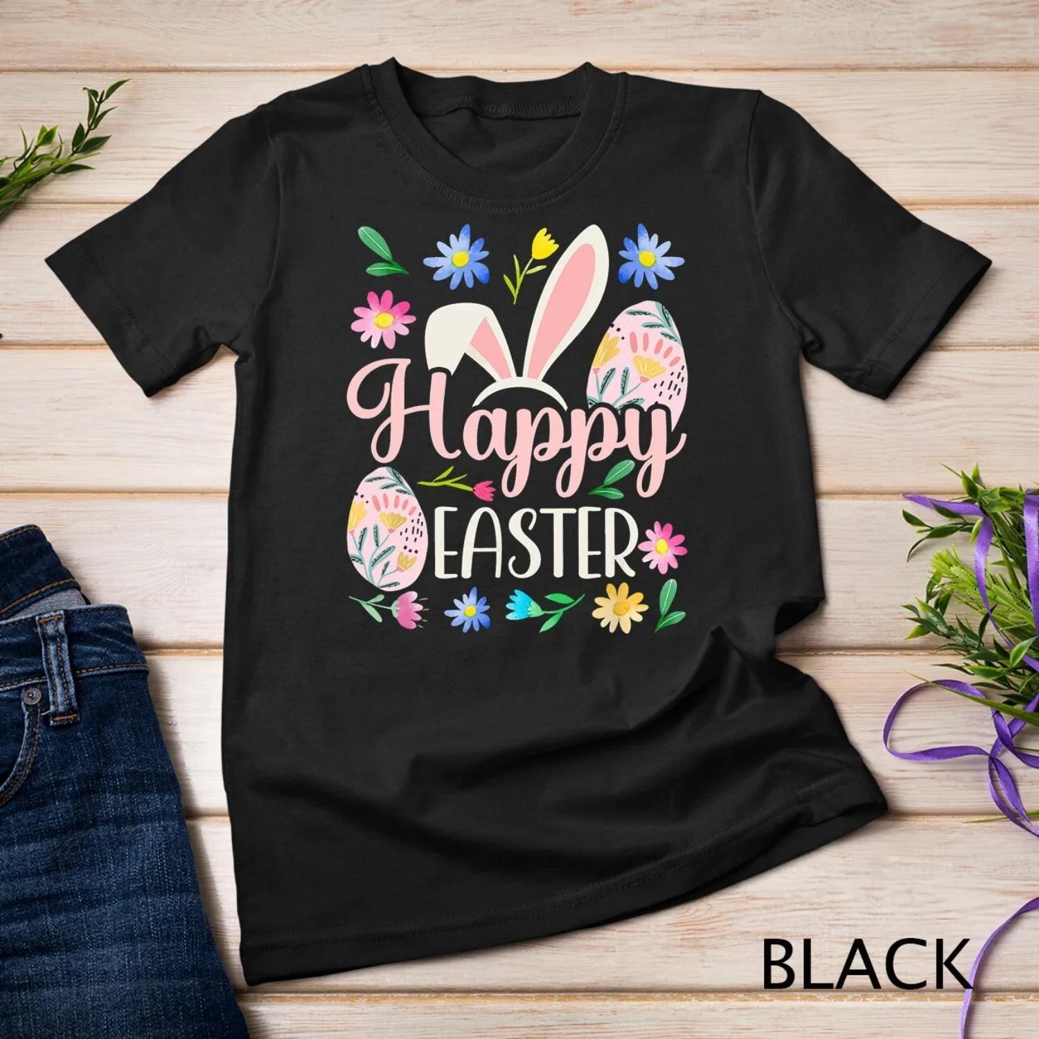 Happy Easter Sayings Egg Bunny T Shirt XXXXXL
