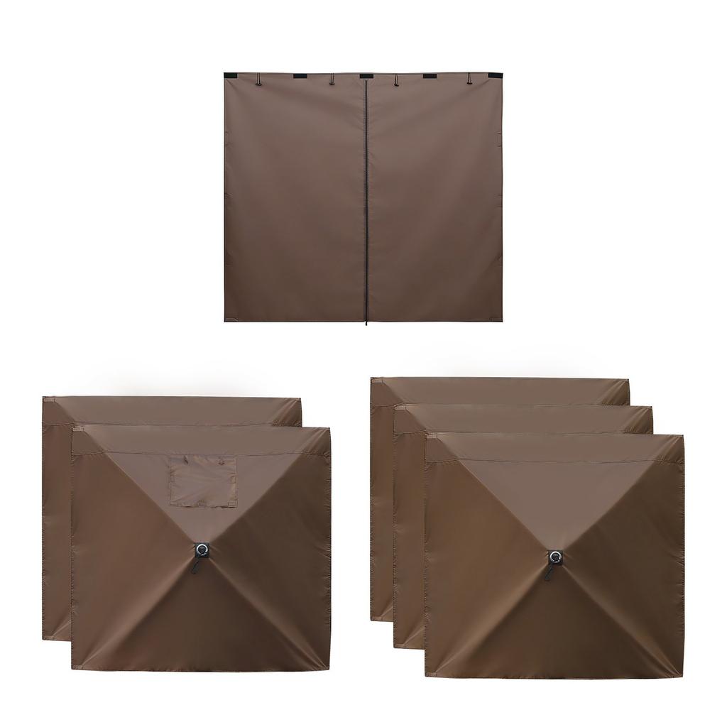 VEVOR Canopy Sidewalls, 1.73 X 1.48 M, Canopy Tent Walls with Waterproof and Sunlight Protection