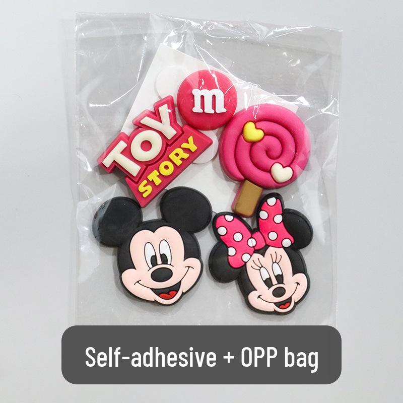 3D Cartoon Water Cup Sticker: Soft Glue Decoration, Mixed Style DIY, No-Trace Adhesive, Cute Phone Case, Refrigerator Magnet