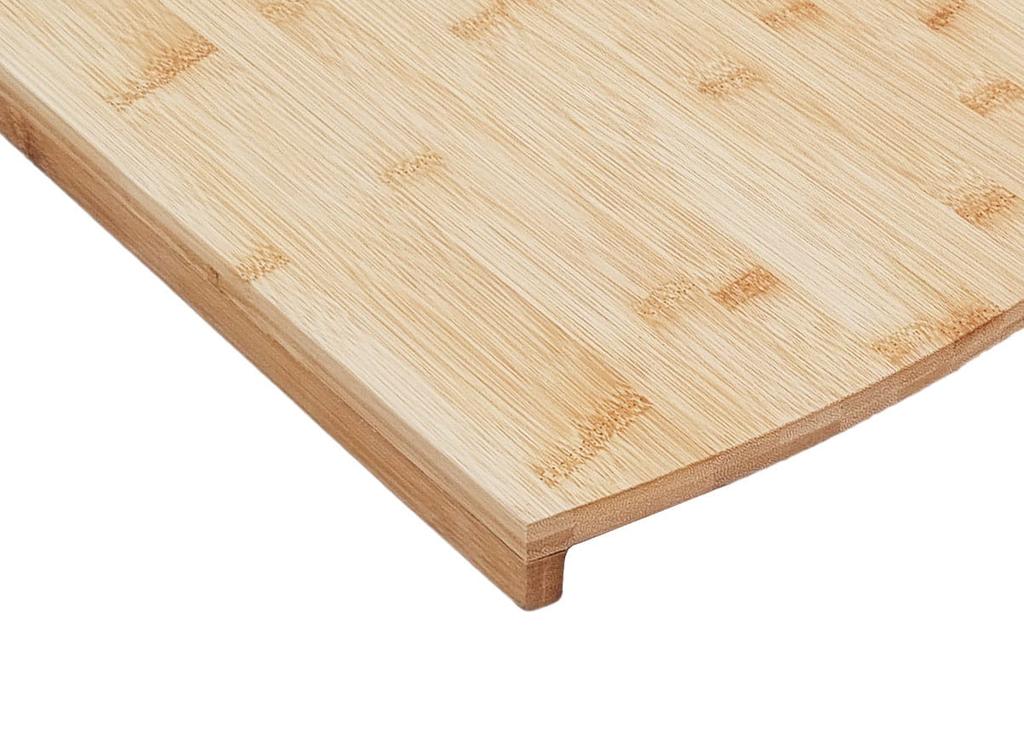 Stolnica bambusowa 58x38cm dwustronna z rantem KINGHOFF KH-1685