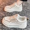 High leather thick-soled little white shoes for women 2025 spring new casual versatile thick-soled muffin Korean version trendy women
