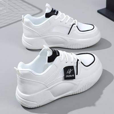 K8621 New Mesh Surface White Shoes Women's Summer Raise the Bottom Student All-Matching Fashion Sports Mesh Shoes
