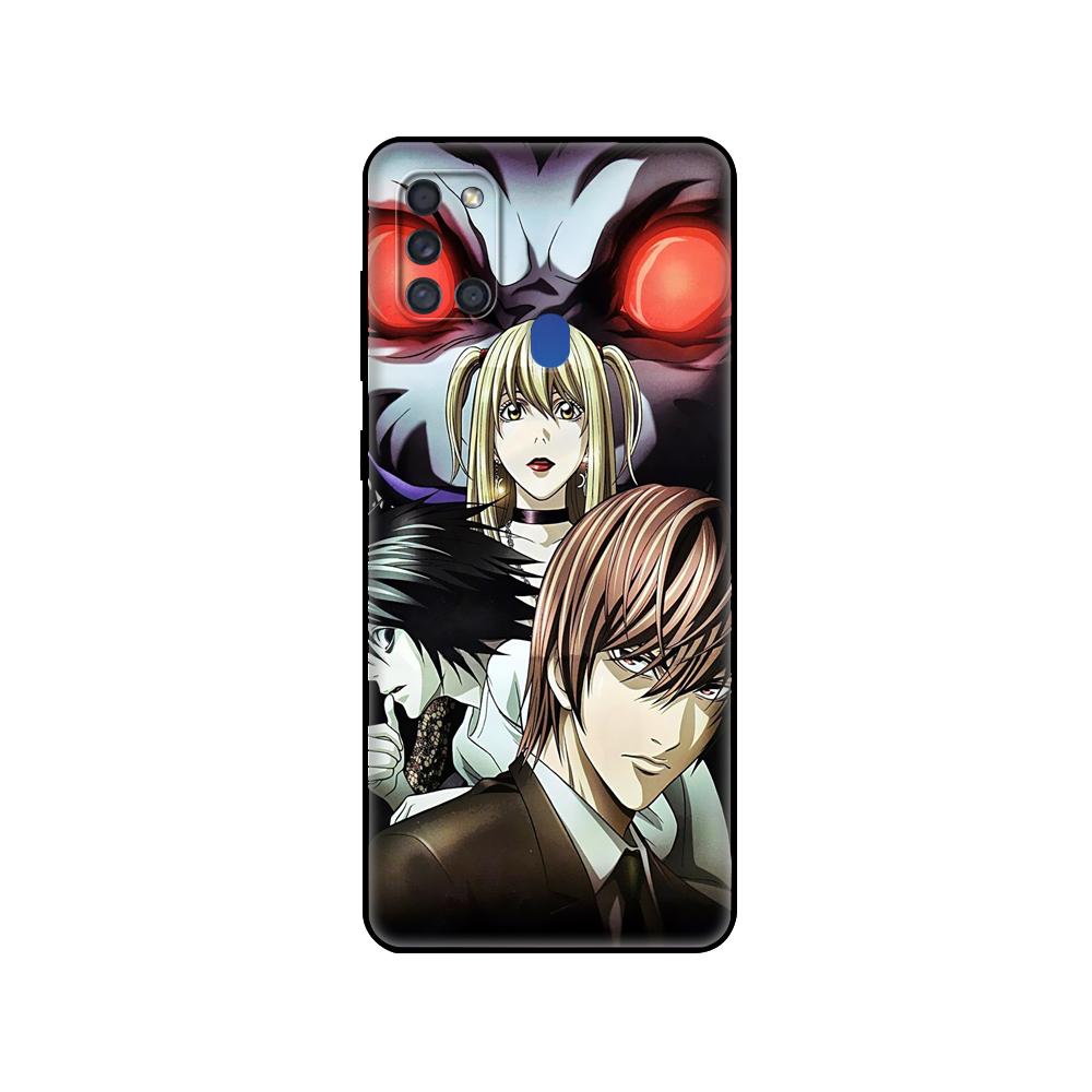 Custodia in TPU Nera Per Samsung Galaxy A50 50S A30S A10 A01 A11 A21S A31 A41 A51 A71 M21 M30S S10 LITE Cover Anime Giapponese