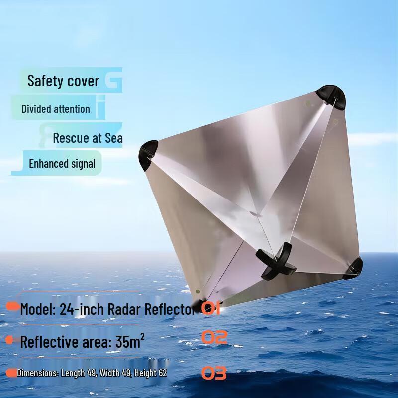 24-inch Aluminum Marine Radar Reflector