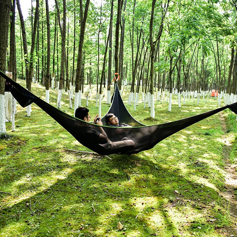 Multi-Person Aerial Tree Tent: Anti-Roll Mesh Outdoor Hammock Swing for Camping