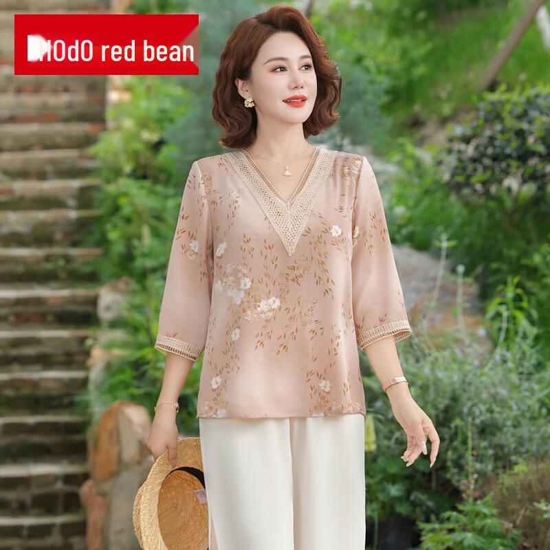 

Women s Floral Short-Sleeve Two-Piece Summer Set 3XL