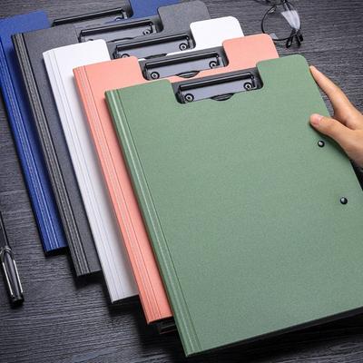 With Double Clips Test Paper Storage Organizer Writing Pad Clipboard Frosted A4 File Folder
