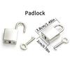 Punk Chain With Lock Necklace For Women Men Padlock Pendant Gothic Grunge Aesthetic Egirl Alternative Fashion Jewelry