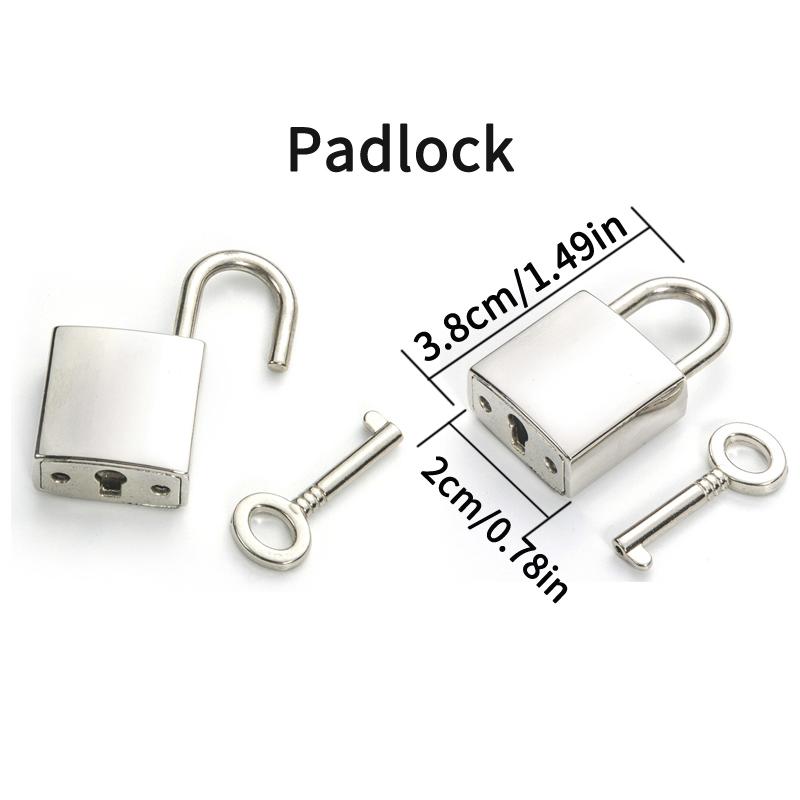 Punk Chain With Lock Necklace For Women Men Padlock Pendant Gothic Grunge Aesthetic Egirl Alternative Fashion Jewelry