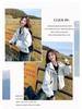 Women's Light Luxury Color Block Hooded Windbreaker - Spring/Autumn Slim Fit Casual Jacket (2025)