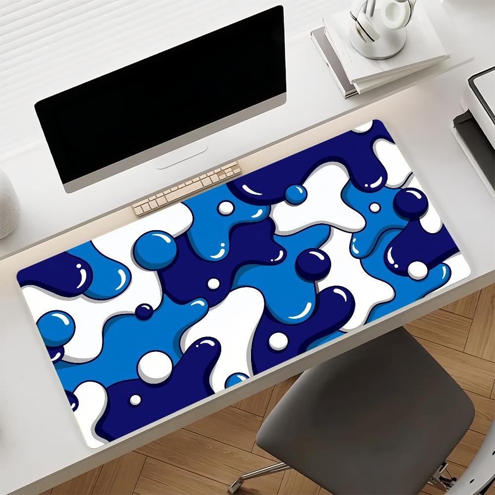 Art Liquid Drip Simple Mouse Pad Non-slip Rubber Gamer Balance Computer Mat Decoracion Deskmat Laptop Office Large