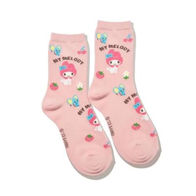 Authentic Korean-made Character Socks (Color My Melody) Kindergarten Gift Girls' Socks Student Socks